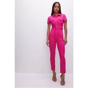 Good American Pink Jumpsuit | Fit for Success Jumpsuit Size 1 | SOLD OUT COLOR